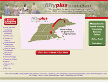 Tablet Screenshot of fiftypluscaregivers.com